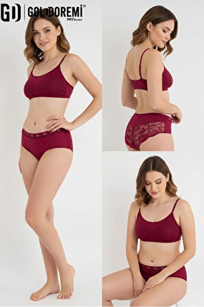 Gd Goldoremi 909 Kadın Büyük Beden Yüksek Bel Dantelli Rahat Şort Külot