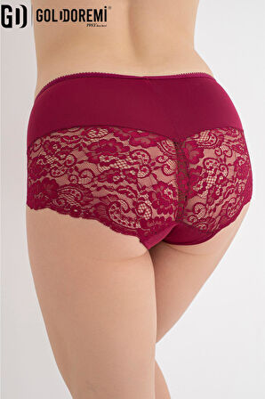 Gd Goldoremi 908 Kadın Büyük Beden Yüksek Bel Dantelli Rahat Şort Külot