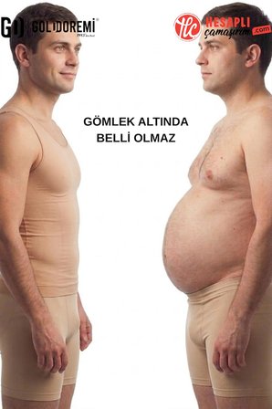 Gd Goldoremi 2030 Erkek Askılı Göbek Sıkılaştırıcı Bel İnceltici Göğüs Toparlayıcı Korse Atlet 