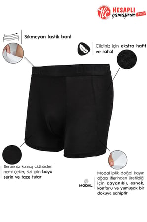Bolero Premium Erkek Mikro Modal İpeksi Kumaş Çok Rahat Çok İnce Toplama Yapmaz Kutulu Boxer