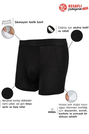 Bolero Premium Erkek Mikro Modal İpeksi Kumaş Çok Rahat Çok İnce Toplama Yapmaz Kutulu Boxer