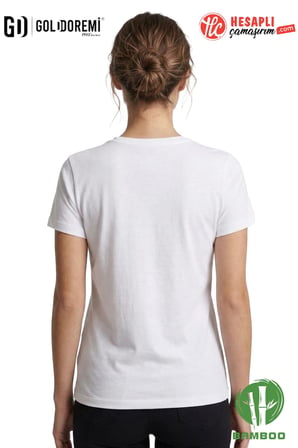 Jiber Kadın Premium Ekstra Esnek Bambu Terletmeyen Hafif Kumaş T-Shirt