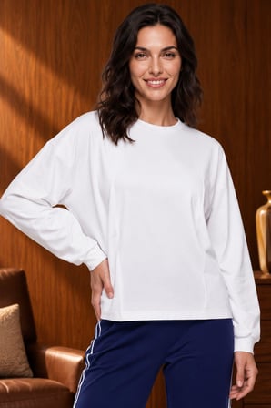 Gd Goldoremi Kadın Premium Regular Fit Uzun Kollu Sweat Eşofman Takım