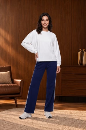Gd Goldoremi Kadın Premium Regular Fit Uzun Kollu Sweat Eşofman Takım