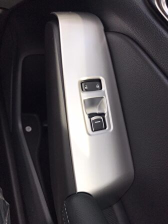 CIVIC FE1 2022 IÇIN UYUMLU  CAM DUGME KAPLAMA - SILVER