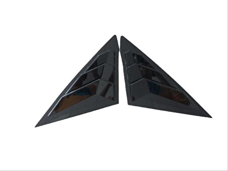 CIVIC FE1 2022 IÇIN UYUMLU  KELEBEK CAM KAPLAMA - PIANO BLACK