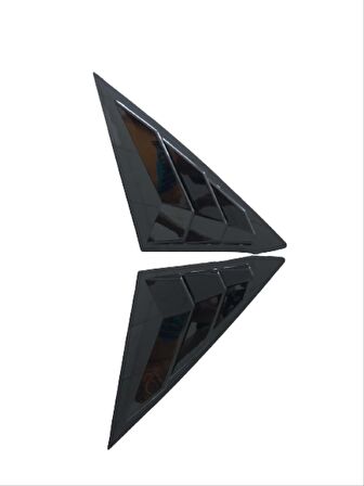 CIVIC FE1 2022 IÇIN UYUMLU  KELEBEK CAM KAPLAMA - PIANO BLACK