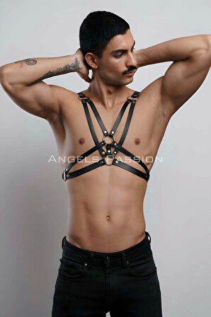 Erkek Göğüs Harness, Erkek T-shirt Üzeri Aksesuar - Brfm104