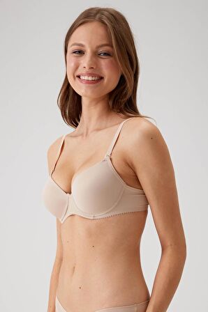 Pierre Cardin 6005 Adria Balenli Destekli / Push Up Dolgulu Micro Sütyen Askı Hediyeli