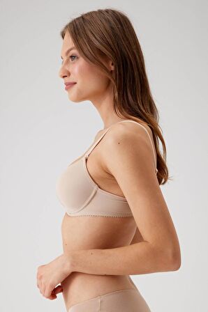 Pierre Cardin 6005 Adria Balenli Destekli / Push Up Dolgulu Micro Sütyen Askı Hediyeli