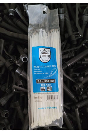 PLASTİK CIRT KELEPÇE & KABLO BAĞI 3.6 X 300 MM