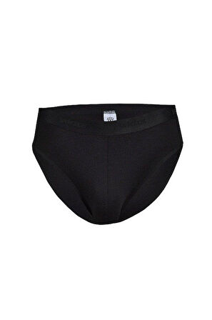 Yıldız 66 Erkek Siyah Modal İz Yapmaz Kemerli Slip Külot 1 Adet