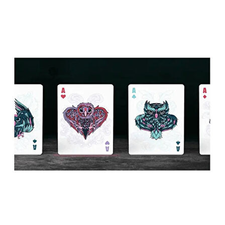 Hanson Chien Owl Blue Premium Oyun Kağıdı iskambil Kartları Destesi