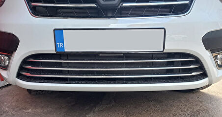 Ön Tampon Çıtaları Krom 3 Parça Express Mini Van LAV 2021 Ve Sonrası Modeller İçin