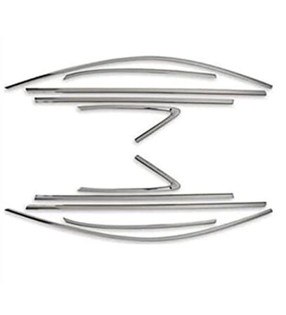 AUDI Q2 SUV Uyumlu Cam Çerçeve Seti Krom 10 Parça 2016 Ve Sonrası Modeller İçin