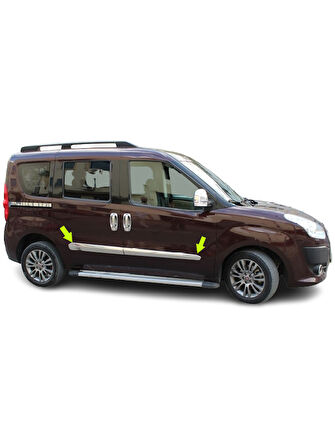 Yan Kapı Çıtası Krom 4 Parça Doblo-2 Panel Van LAV 2010 Ve Sonrası Modeller İçin