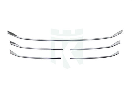 T6.1 Transporter Ön Panjur Alt Çıtası Krom 3 Parça 2020 Ve Sonrası Modeller İçin