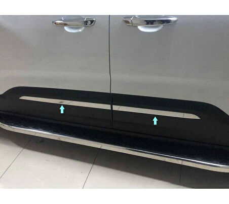 Yan Kapı Çıtası Krom 4 Parça Rifter Passanger Van 2019 Ve Sonrası Modeller İçin