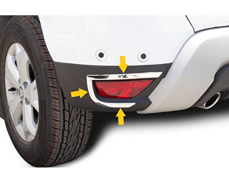 Reflektör Çerçevesi Krom 2 Parça Duster SUV 2018 Ve Sonrası Modeller İçin