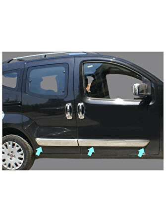 Yan Kapı Çıtası Krom 4 Parça Nemo Mini Van MPV 2007 Ve Sonrası Modeller İçin