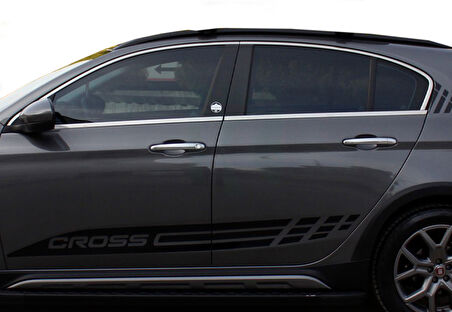 Egea Cross Cam Çerçevesi Seti Krom 2016 Ve Sonrası Modeller İçin