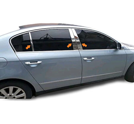 Passat B6 3C Direk Nikelajı Krom 6 Parça SD 2005-2012 Arası Modeller İçin