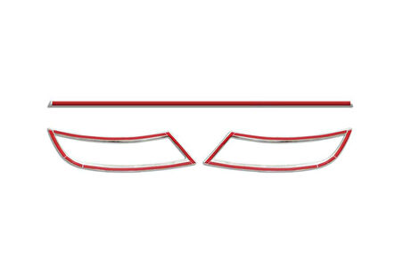 Egzoz Çerçevesi Ve Ara Çıta Krom 3 Parça Superb-3 B7 SD 2015 Ve Sonrası Modeller İçin