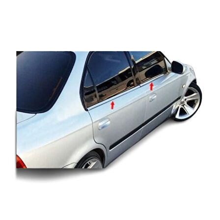 Cam Çıtaları Krom 4 Parça Civic SD 2002-2006 Arası Modeller İçin