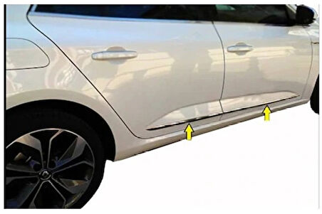 Renault Megane-4 HB Uyumlu Kapı Çıtası Krom Premium 4 Parça 2016 Ve Sonrası Modeller İçin