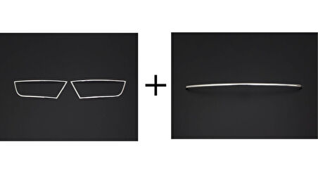 Sis Far Çerçevesi Ve Ön Tampon Çıtası Krom 3 Parça Octavia-3 A7 SD 2013-2017 Arası Modeller İçin