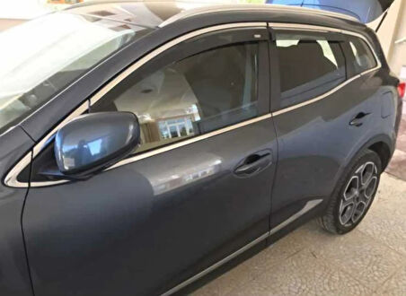 Cam Çerçevesi Krom 16 Parça Kadjar SUV 2015 Ve Sonrası Modeller İçin