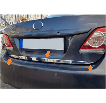 Bagaj Alt Çıta Krom Corolla SD 2010-2012 Arası Modeller İçin