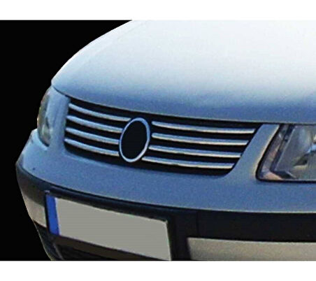 VW Passat 3B Uyumlu Ön Panjur Krom İnce 8 Parça 1996 - 2001 Arası Modeller İçin