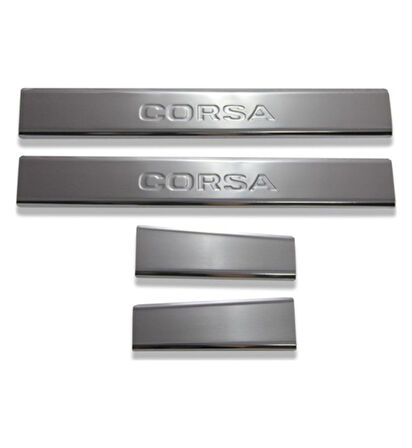 Kapı Eşiği Krom 4 Parça Corsa E HB 5D 2015 Ve Sonrası Modeller İçin