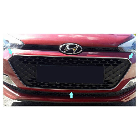 Ön Panjur Çerçevesi Krom 2 Parça İ20 HB 5D 2014 Ve Sonrası Modeller İçin