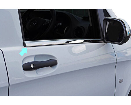 Cam Çıtaları Krom 2 Parça Vito W447 Van 2014 Ve Sonrası Modeller İçin