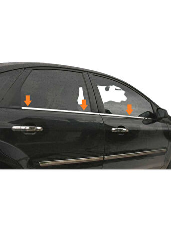 Cam Çıtaları Krom 4 Parça Focus-2 SW 2005-2011 Arası Modeller İçin