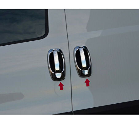 Kapı Kolu Krom 4 Kapı 8 Parça Fiorino Mini Van MPV 2007 Ve Sonrası Modeller İçin
