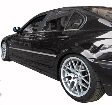 BMW 3 Serisi E46 SD Uyumlu Yan Kapı Çıtası Krom 4 Parça 1998 - 2003 Arası Modeller İçin