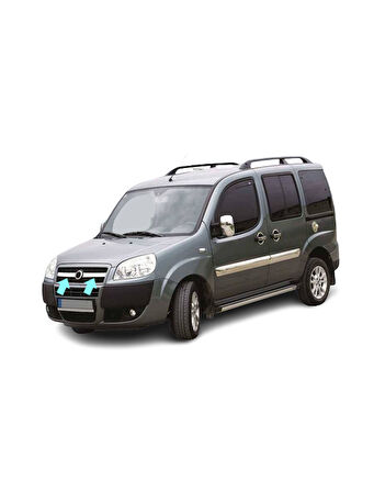 Ön Panjur Krom 2 Parça Doblo-1 Facelift Panel Van LAV 2006-2010 Arası Modeller İçin