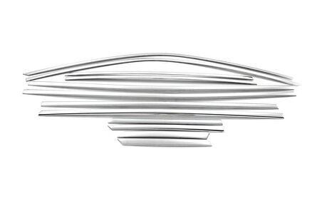 Cam Çerçeveleri Krom Üst Kalite 12 Parça 2008-2 SUV 2020 Ve Sonrası Modeller İçin