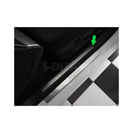 Passat B8.5 İç Kapı Eşiği Krom 4 Parça SD - SW 2019 Ve Sonrası Modeller İçin