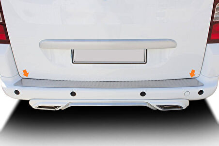 Arka Tampon Eşiği Krom Tepee Mini Van 2008-2018 Arası Modeller İçin