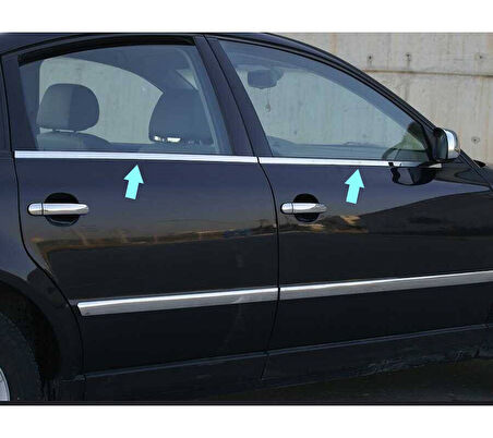 Cam Çıtaları Krom 4 Parça Passat 3B SD 2000-2005 Arası Modeller İçin