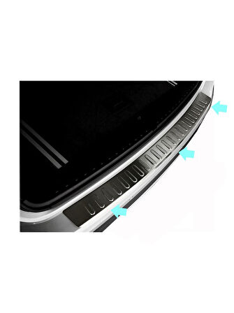 Arka Tampon Eşiği Krom Doblo-2 Panel Van LAV Facelift 2014 Ve Sonrası Modeller İçin