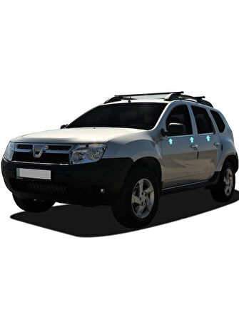 Cam Çıtaları Krom 4 Parça Duster SUV 2010-2017 Arası Modeller İçin