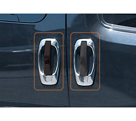 Kapı Kolu Çerçevesi Krom 4 Kapı Fiorino Mini Van MPV 2007 Ve Sonrası Modeller İçin