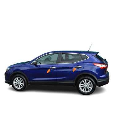 Kapı Kolu Krom 4 Kapı Qashqai SUV 2014 Ve Sonrası Modeller İçin