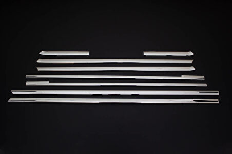 Cam Alt Çıta Krom Tek Sürgü Kısa Şase 8 Parça Vito W447 Van 2014 Ve Sonrası Modeller İçin