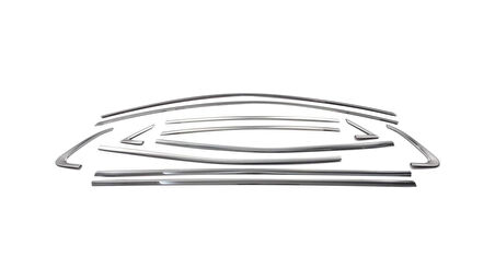 Cam Çerçevesi Krom 14 Parça Grandland X SUV 2017 Ve Sonrası Modeller İçin